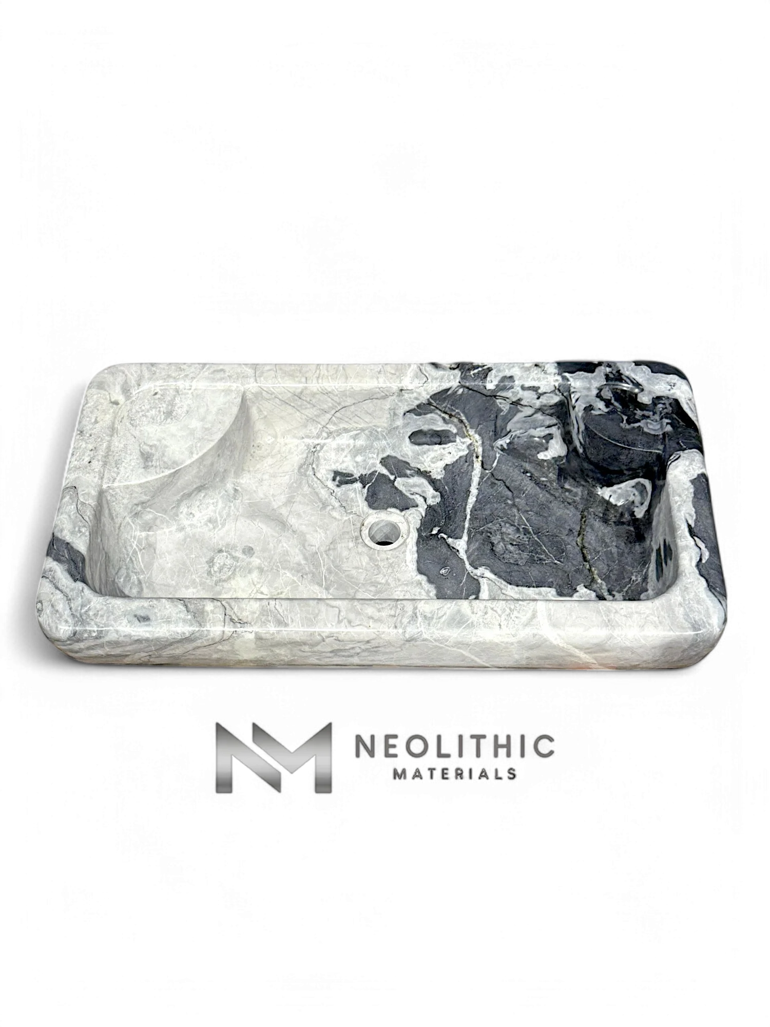 Arctic Ocean Marble Sink - Image 1